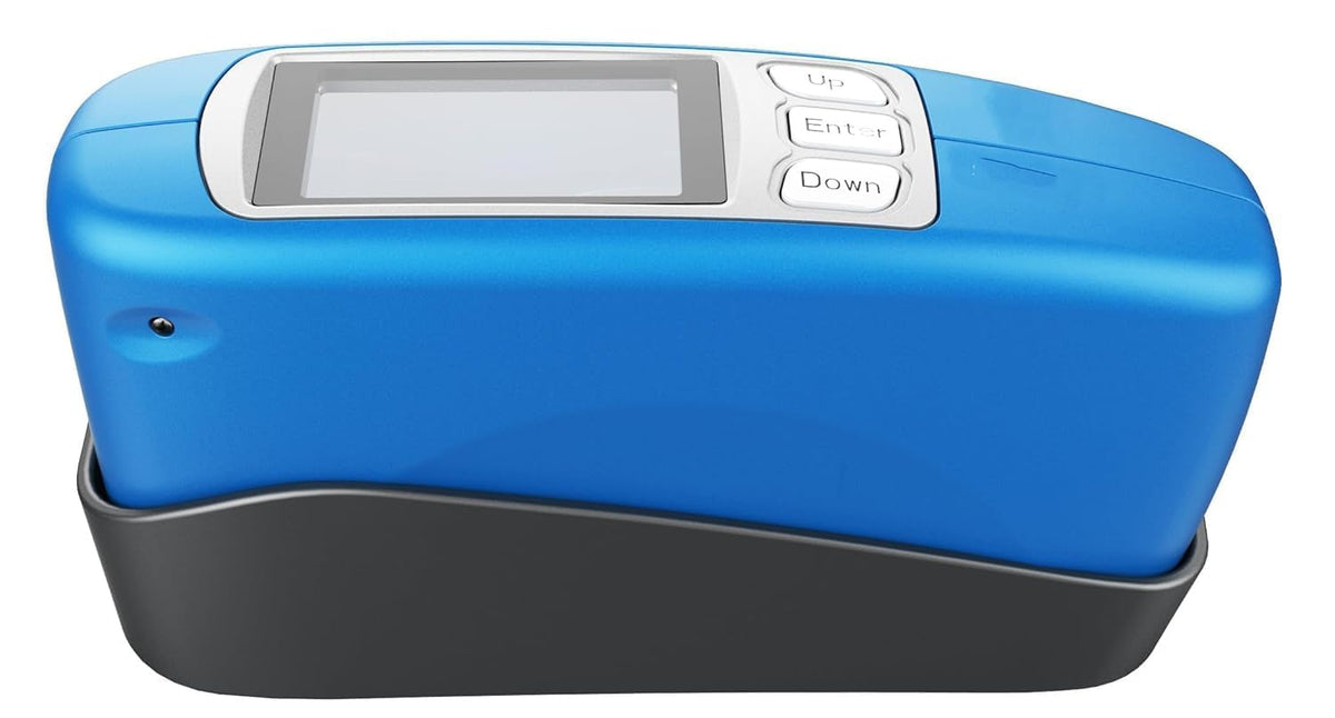 60 Degree Gloss Meter Single Angle Gloss Meter with Test Angle 60° Test Range 0-1000GU for Paint Ink Coating Electroplating Plastic Electronics Hardware and Other Fields