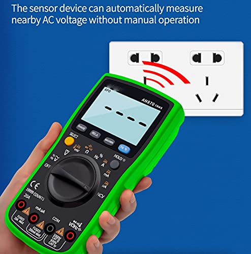 Digital Multimeter 19999 Counts Profissional Transistor Electrical Tester 600v Multi Volt Lead Set
