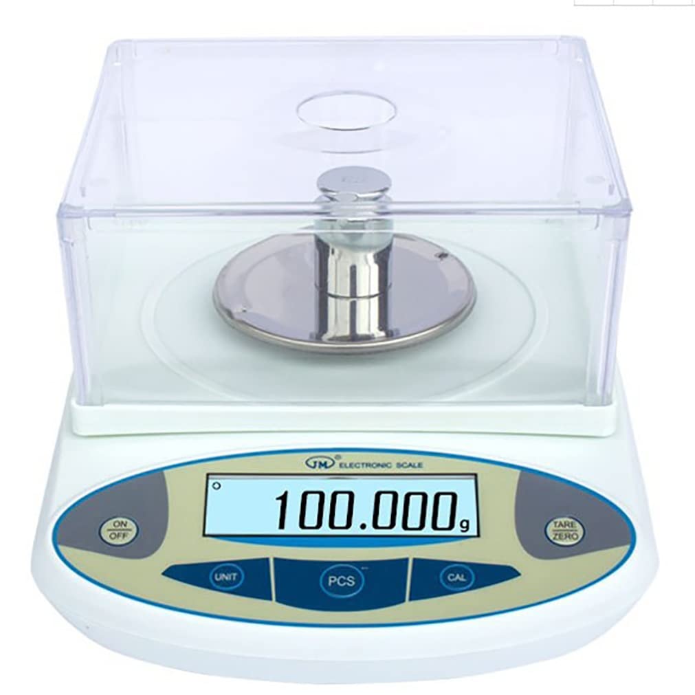 Digital Analytical Balance 0.01g High Precision Lab Scale Electronic Balance for Scientific Counting and Tare Function with Cover Scales (Color : 3000g/0.01g) (500g/0.01g)