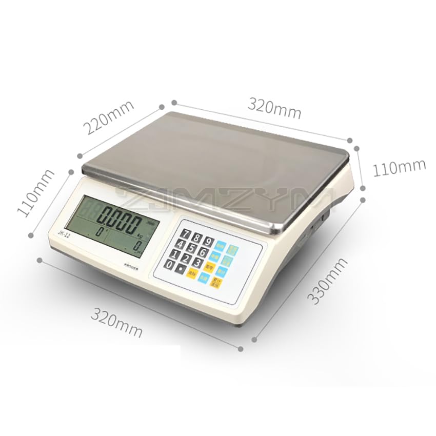 Counting Scales Electronic Scales High-Precision 3-30kg Industrial Electronics Weighing Scales Digital Balance Scale 0.05-0.5g(30KG 1g)