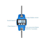 Digital Crane Scale, Hanging Scale, 300kg Crane Scale Heavy Duty Electronic Stainless Steel Hook Hanging Scale Digital LCD Loop Weight Balance Industrial Scales for-200kg Orange-1