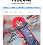 UNI-T Uni-Trend Multimeter clamp Meter UT251A UT251C UT253A Current Leakage clamp Meter Digital Detector High Accuracy Sensitivity Amp Amperometric Leak Tester(UT251A)
