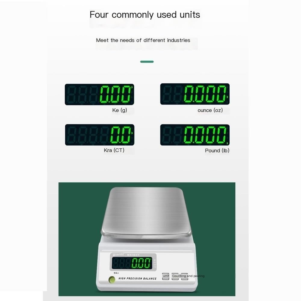 Digital Balance, 0.01g Precision Gold Lab Counting Scale