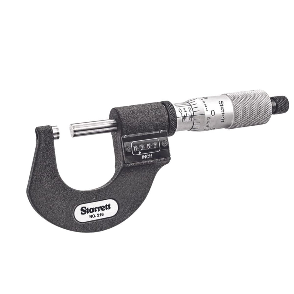 Starrett Digital Micrometer, 2-3" Range, .0001" Graduation