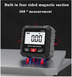SW-101A Inclinometer Digital 4-Sided Magnetic 4x90° Angle Slope Measurement Precision Inclinometer