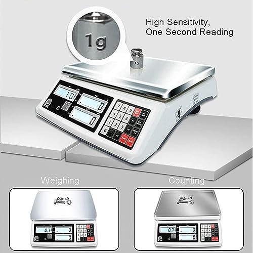Digital Precision Electronic Scale, Precision Analytical Electronic Balance Jewelry Scale with LCD Display for Science/Industry/Gold,Size_name-30kg/0.5g