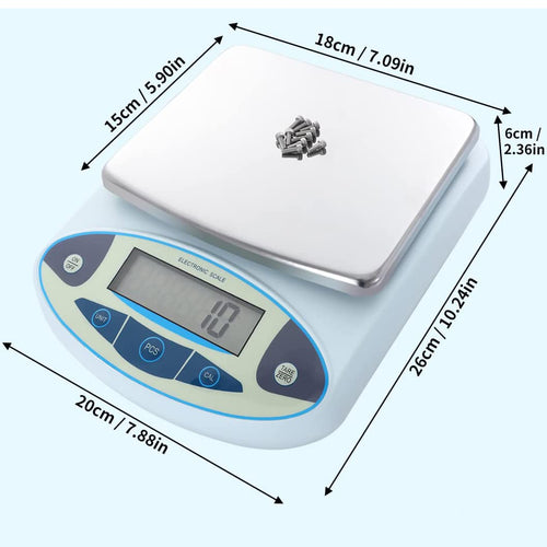 0.01g Digital Lab Scale,Analytical Balance,Jewelry Scales Electronic Commercial Price Computing Scale with LCD Display for Store,Kitchen,2000g(