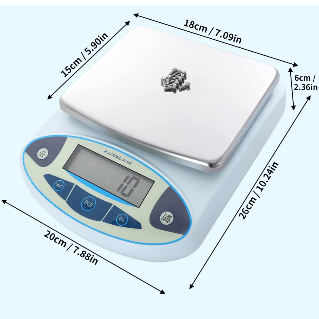 0.01g Electronic Analytical Balance Lab Scale Precision Weighing Scale Scientific Scale Jewelry Scales Kitchen Scale Balance with LCD Display for Kitchen,Store,，1000g