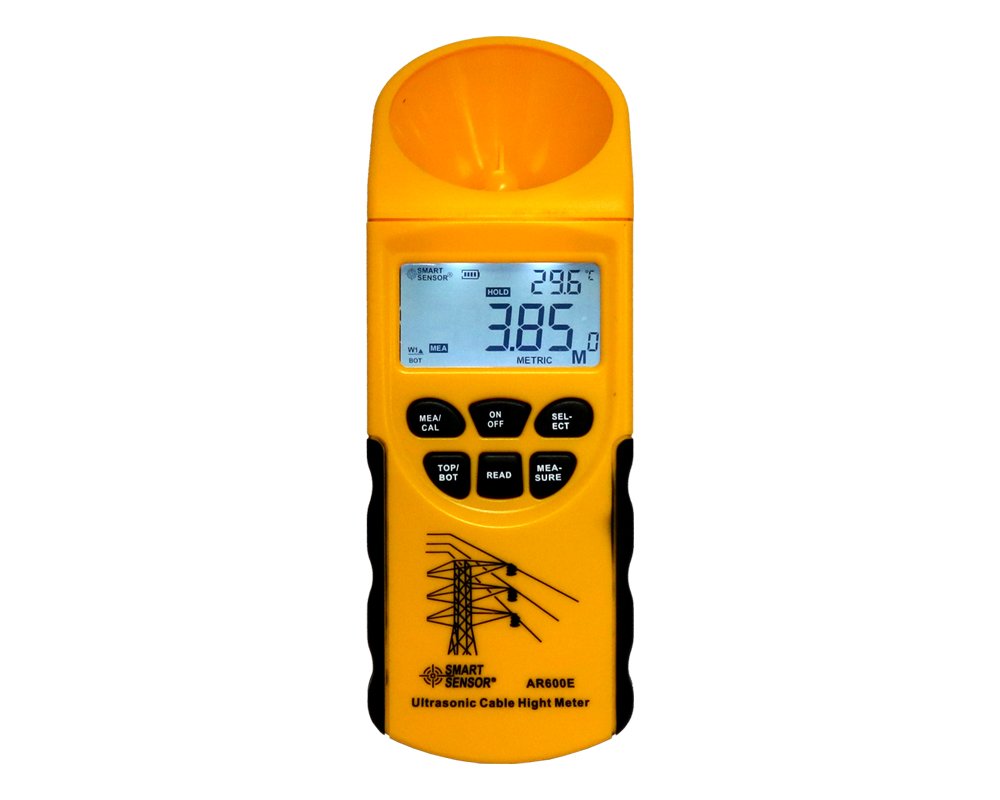 Ultrasonic Cable Height Meter, 6 Cables, Measuring Range: 3~23m, Horizontal Measuring Range: 3~18m