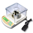 Digital Electronic Jewelry Scale Precision 0.01g Lab Balance Weight Scales with Windshield Multifunctional Measuring Scales, 500g/0.01g (Power)