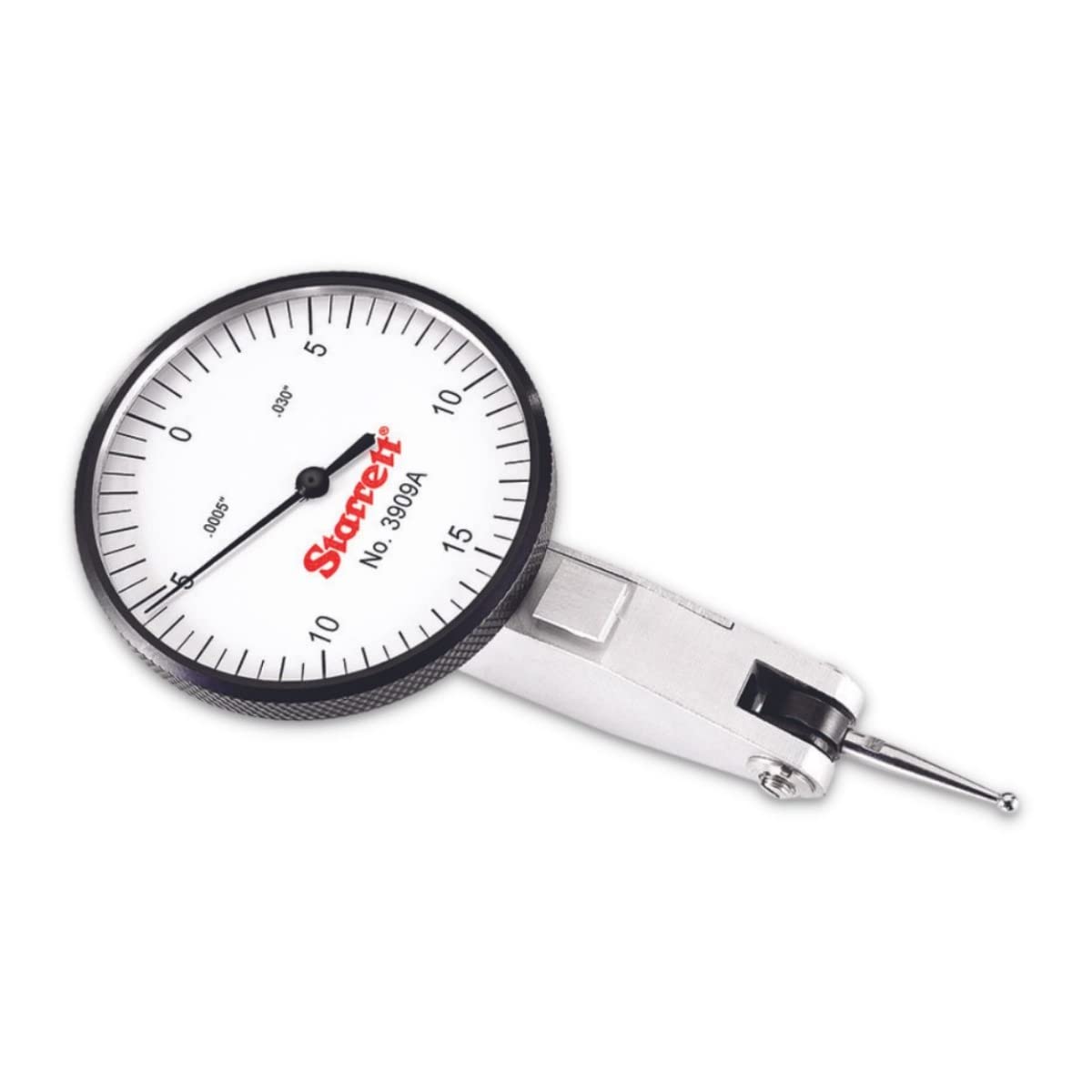 Starrett Dial Test Indicator, 1-9/16" Dia, .0005" Graduation, .030" Range