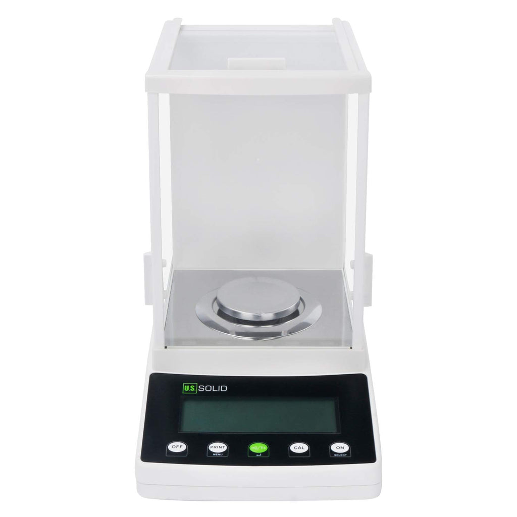 U.S. Solid 1mg Precision Balance, 1200g x 0.001g Analytical Lab Scale with RS232 Interface, Parts Counting, Percentage Weighing, Precise Measurement, g/mg/ct/oz for Scientific Use, Jewelry