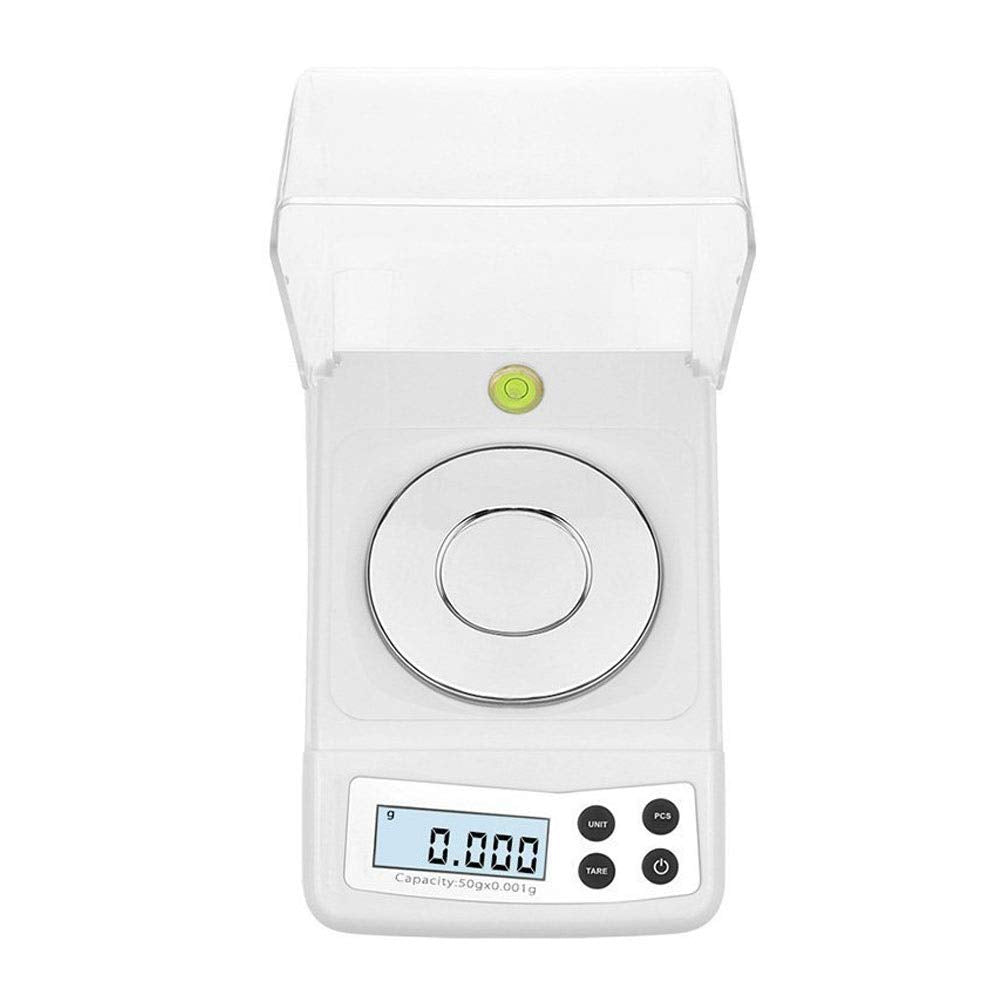 50g/0.001g Jewelry Scale High Precision Mini Electronic Scale for Gold Carat Diamond Weighing Laboratory Balance.