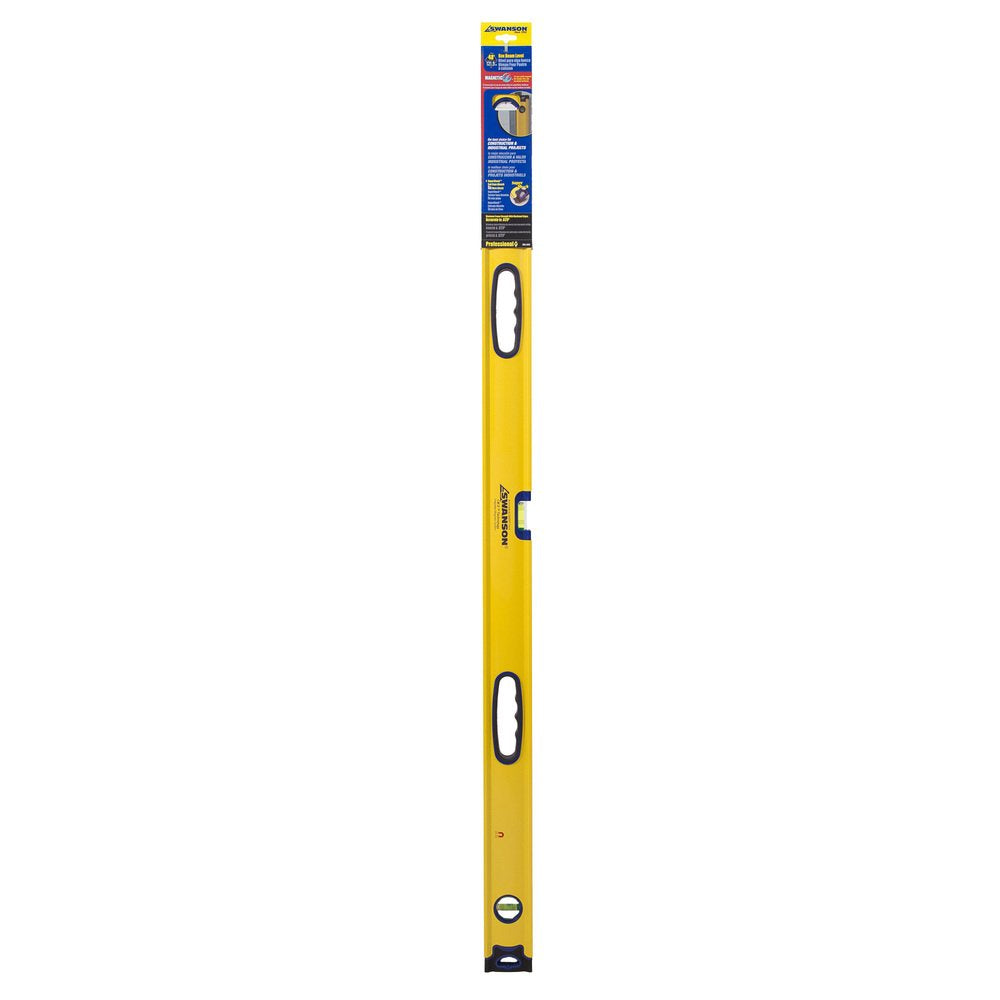 Swanson 48-In Yellow Magnetic Aluminum Box Beam Construction Level, BBL48M