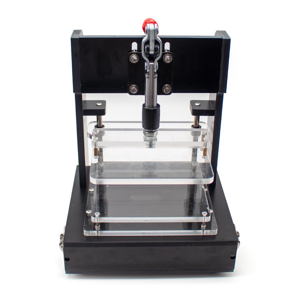 150x130MM PCB Universal Test Stand - PCBA Test Rack Embryo Frame with 4 Acrylic Boards, DIY Circuit Board Fixture Testing Jig for Electronic Component Testing & PCB Assembly Validation