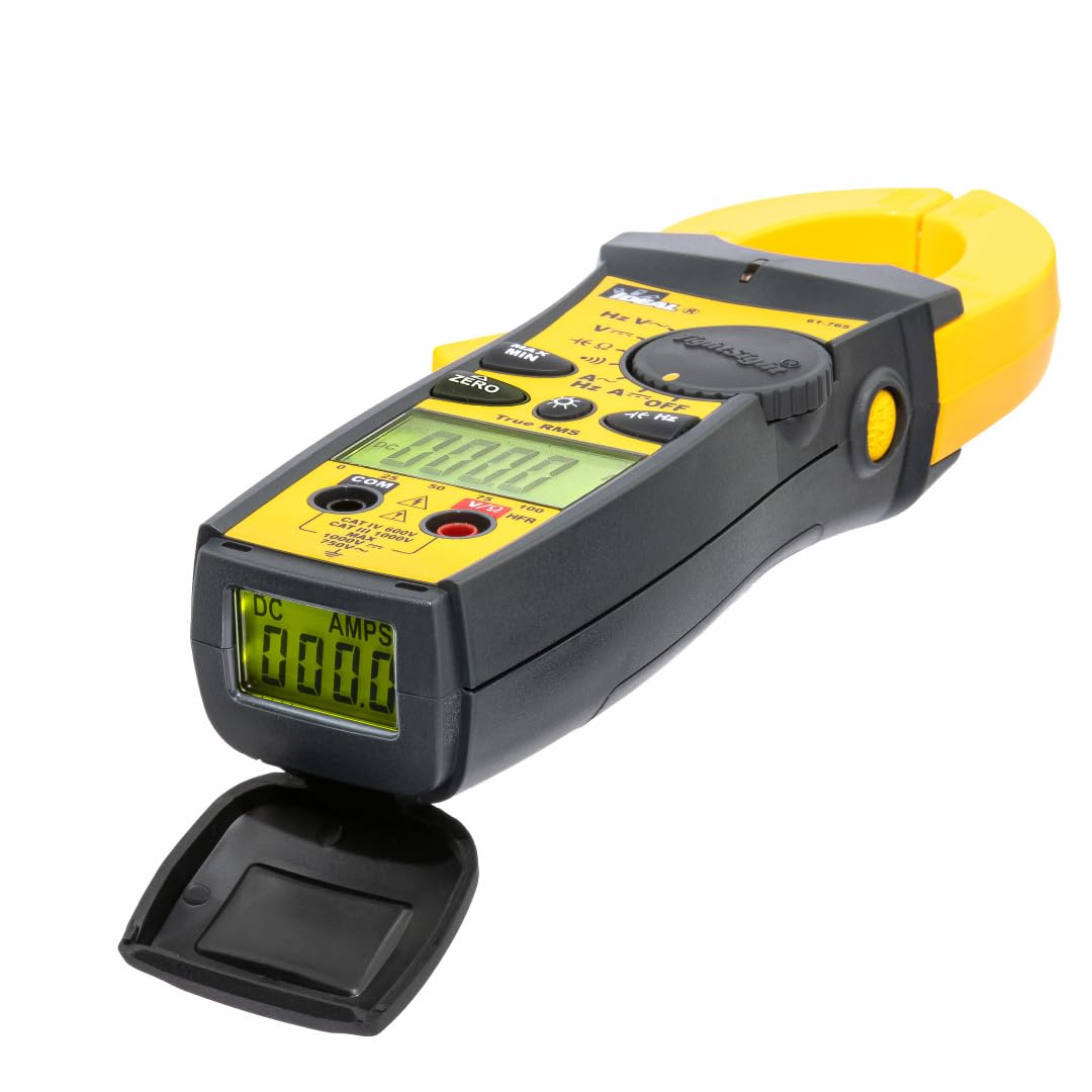 IDEAL INDUSTRIES INC. 61-765 660 Amp TightSight Clamp Meter AC/DC with TRMS, True RMS Current and Voltage, CATIII for 1000V, CATIV for 600V, Yellow