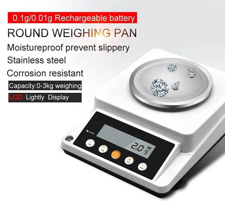 0.01G Gram Digital Weighing Electronic Balance Scales 1100GUHFAK1543