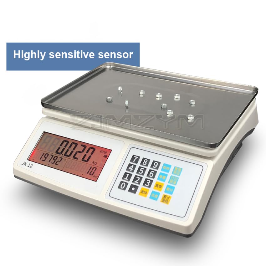 Counting Scales Electronic Scales High-Precision 3-30kg Industrial Electronics Weighing Scales Digital Balance Scale 0.05-0.5g(30KG 1g)