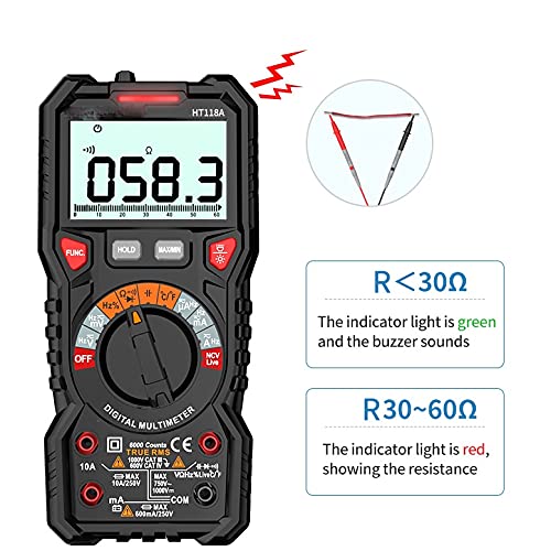 Digital Multimeter Auto Range 6000 Counts Professional High Precise Multimetro Testers