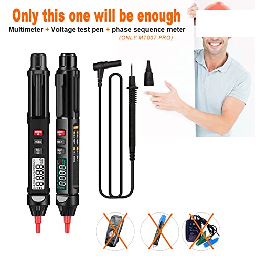 3 in 1 Pen-Type Digital Multimeter True + Voltage Test Pen + Phase Sequences Meter Color Screen