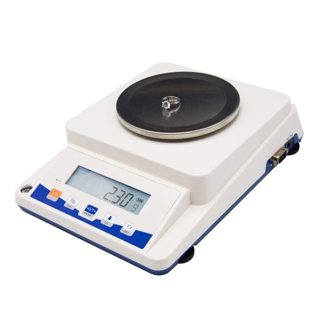 0.1g Electronic Scales Precision Laboratory Analytical Balance Stainless Steel Backlit (1100g*0.1g)