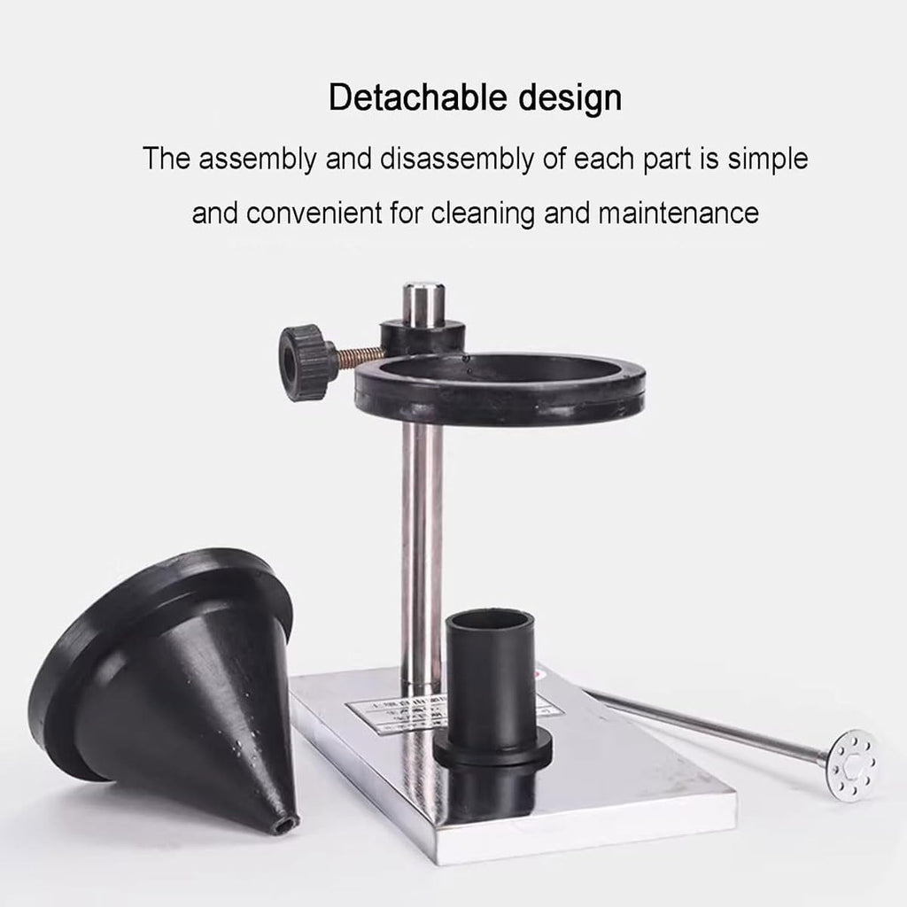 Soil Swelling Rate Tester,Neckless Funnel Soil Measuring Cup Stirrer with 10ml Soil Measuring Cup and Stirrer,Detachable Design,for Laboratory, Geotechnical