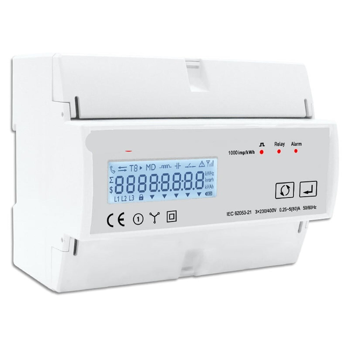 TAC7361C 230V Three Phase Energy Meter 80A Smart Powaer for Life 1Pcs