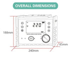 Handheld Insulation Resistance Tester Meter Megohmmeter with Insulation Resistance 0.01MΩ-200GΩ Resolution 0.01MΩ Rated Voltage 100V 250V 500V 1000V 2500V 500 Groups Data Storage