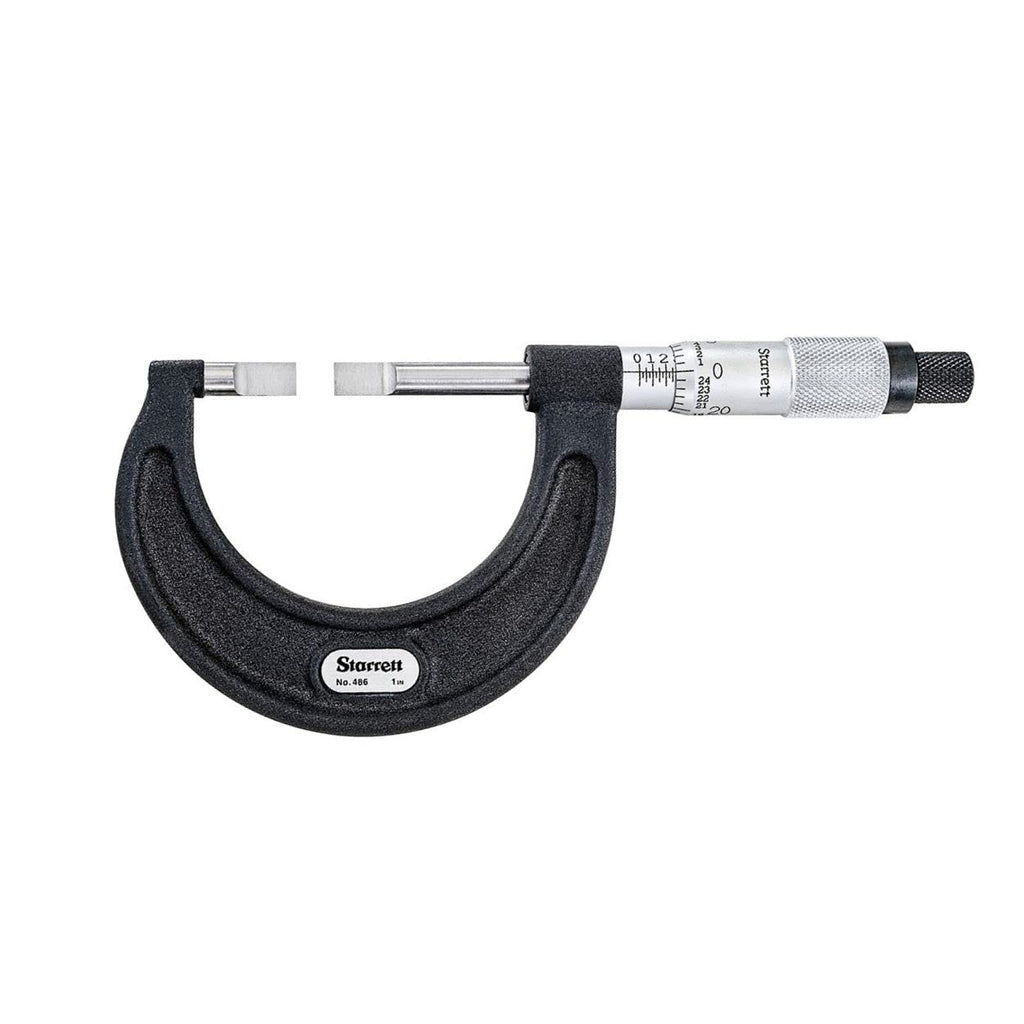 Starrett Blade Type Micrometer, 5-6" Range, .001" Graduation