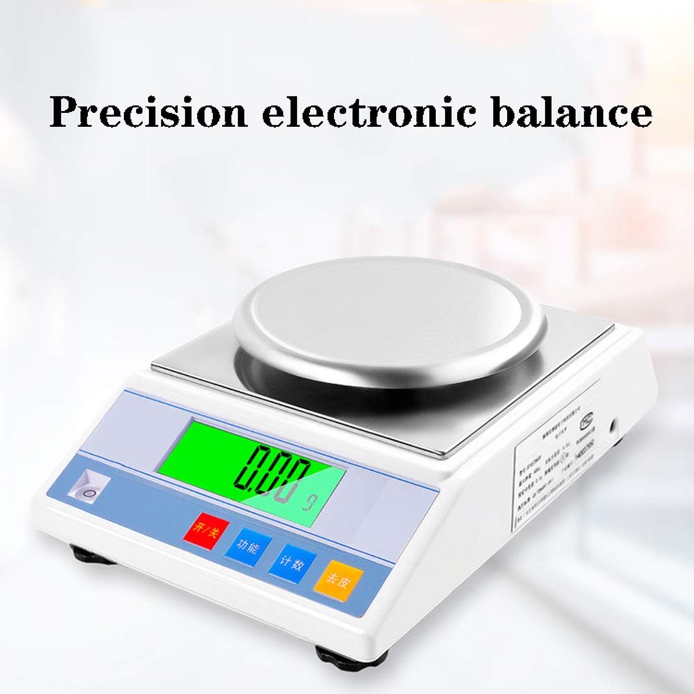 Digital Scale Jewelry Gold Scientific High Precision Accurate Electronic Balance Lab Laboratory Industrial Weighing and Counting Analytical Counter,2Kg/0.01G,600g/0.01g
