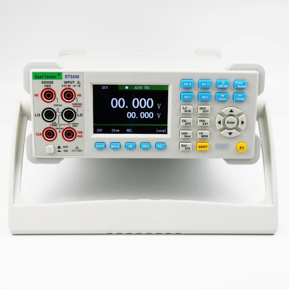 Digital Multimeter Portable Bench Tester 4-1/2 Digit Digital Multimeter ET3240 Precision Automatic Range Capacitance Tester Digital Desktop Multimeter