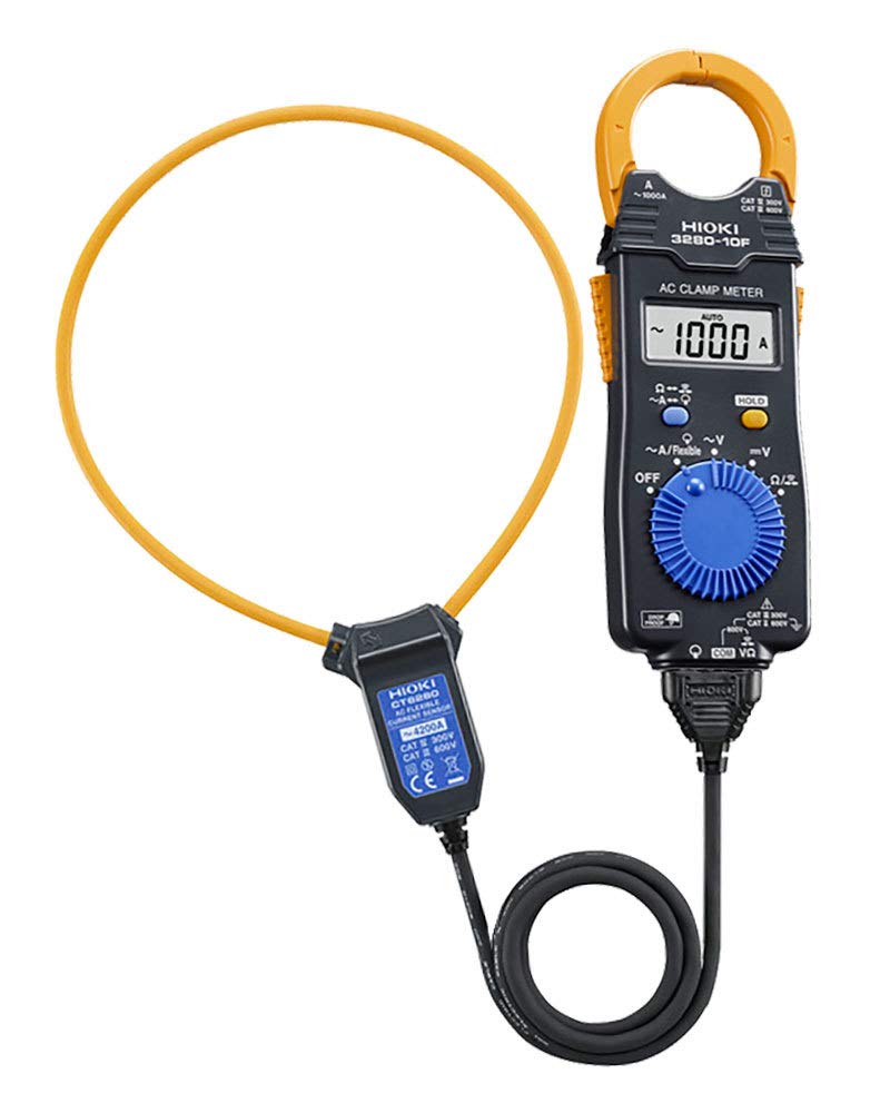 Hioki 3280-70F AC Clamp Meter, 600V/1000A w/Res, Cont, and Sensor