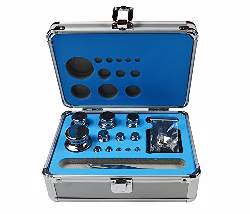1mg-1Kg Calibration Weight Kit, 304 Stainless Steel Balance Scale Calibration Weight Kit, 25 pcs Calibration Weights