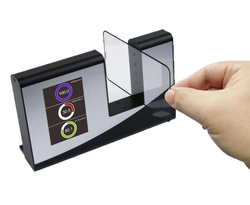 Optical Transmittance Tester Light Transmission Meter for Transparent Materials,Glass,Film,Etc with Illuminant UV,Visible Light,Infrared 940nm,Infrared 1400nm,Infrared Full Band,SHGC and TSER
