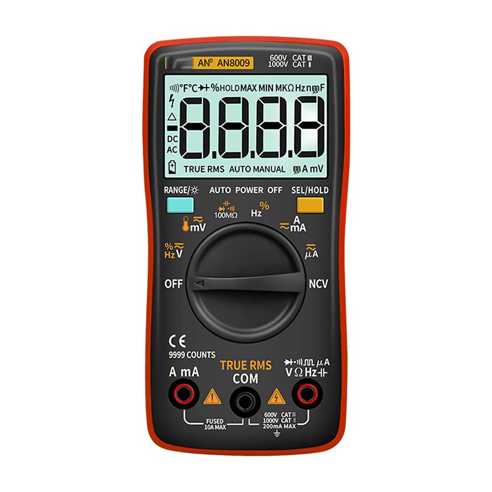 Digital Multimeter Transistor Testers Capacitor True-RMS Tester Automotive Electrical Capacitance Meter Temp Diode