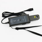 High Accuracy AC/DC Clamp Leakage Current Transducer Sensor with AC/DC ClampLeakage Current Sensor Probe 0mA to 60.0ALeakage CurrentAC600V Line Voltage 7mm Clamp Size Color Grey