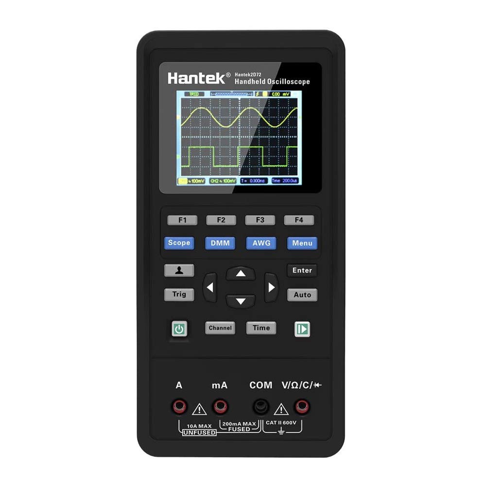 Hantek 2D42 3in1 Digital Oscilloscope Waveform Generator Multimeter USB Portable 2 Channels 40MHz 250MSa/s Multifunction Tester