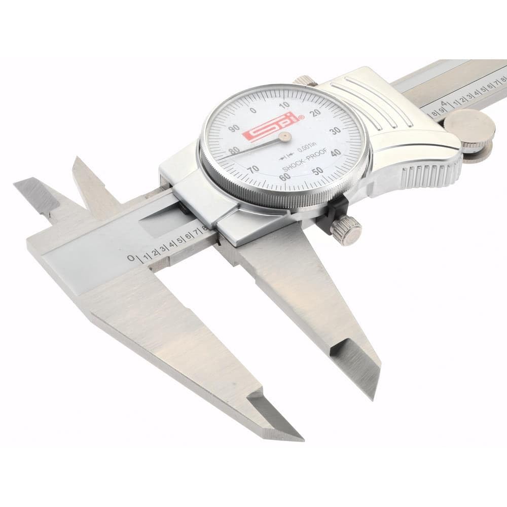 SPI 12-043-6 Smooth-Movement Shockproof Dial Caliper: 0" to 12" Range