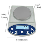 Analytical Balance High Precision Laboratory Scale 0.1g Lab Counting Electronic Scientific Weighing for Jewelry School (500g/0.01g)
