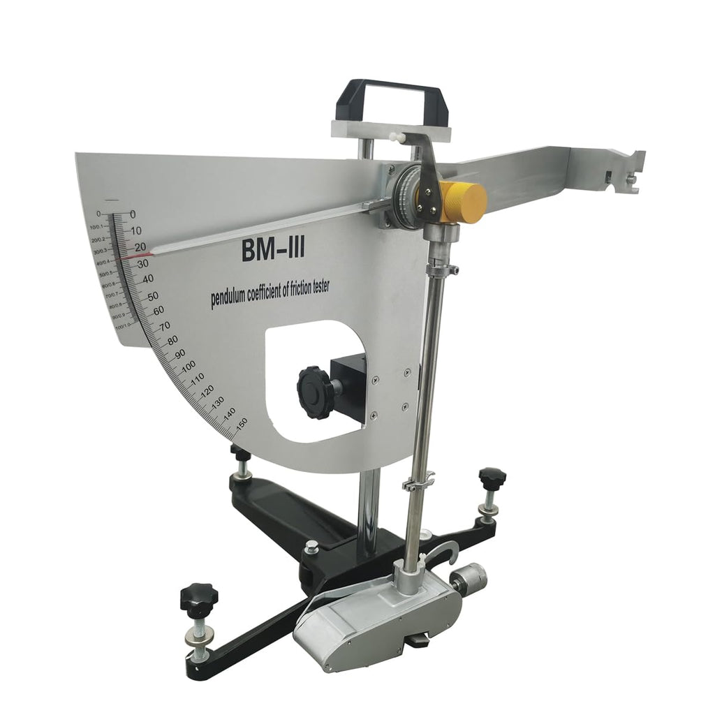 INTBUYING Portable Pendulum Skid Resistance Tester, Road Friction Coefficient Measuring Instrument, Pendulum Testing Tool for Slip Resistance