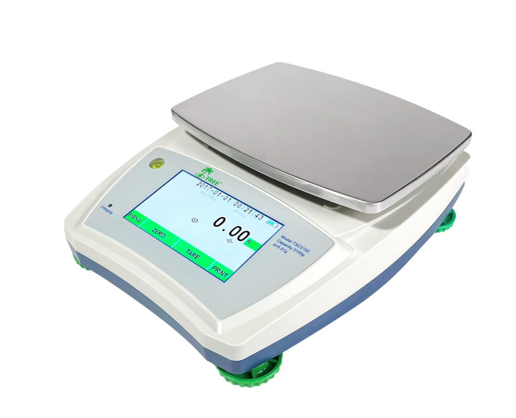 Touch Screen Precision Balance, 3100g x 0.01g Digital Laboratory Scale