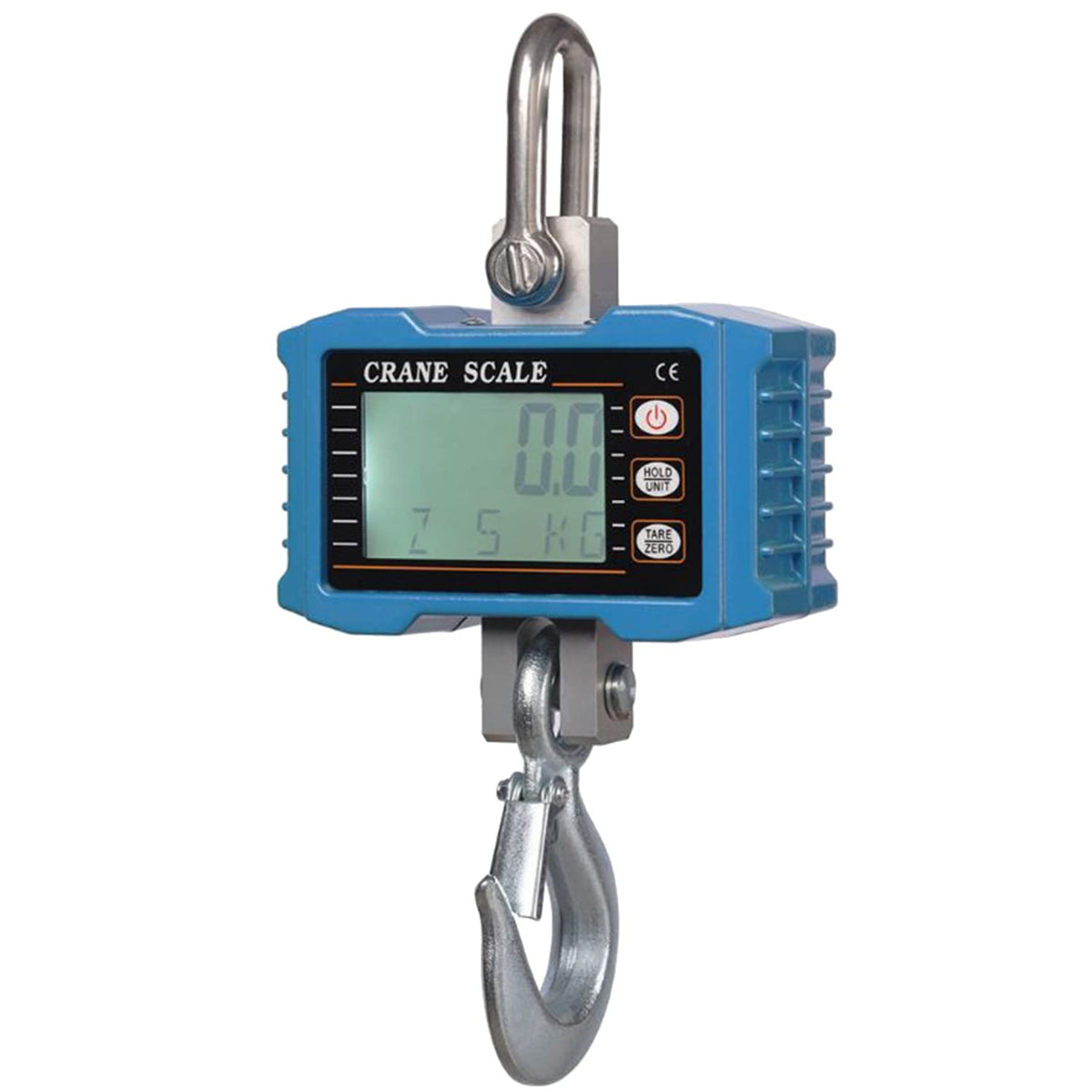 WANGLIN Digital Hanging Scale 1000kg/ 2204lbs Heavy Duty Crane Scale LCD Backlight Industrial Hook Scales Weight Balance Tool, Portable Electronic Weighing Crane Scale,
