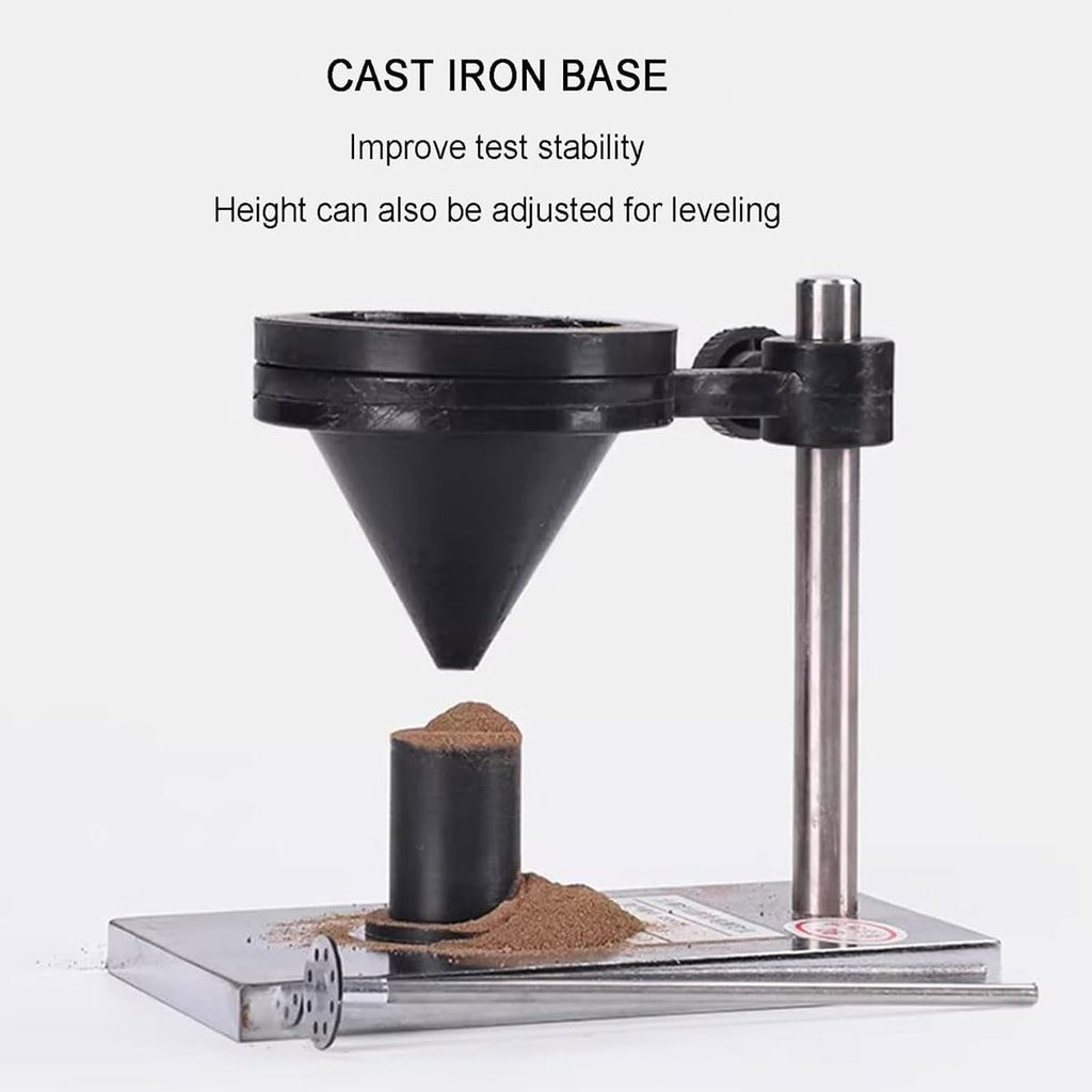 Soil Swelling Rate Tester,Neckless Funnel Soil Measuring Cup Stirrer with 10ml Soil Measuring Cup and Stirrer,Detachable Design,for Laboratory, Geotechnical