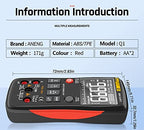 Digital Multimeter Analog Tester True RMS Professional Multimetro Transistor Capacitor Testers Meter