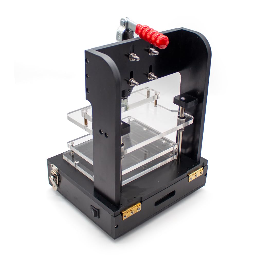 150x130MM PCB Universal Test Stand - PCBA Test Rack Embryo Frame with 4 Acrylic Boards, DIY Circuit Board Fixture Testing Jig for Electronic Component Testing & PCB Assembly Validation