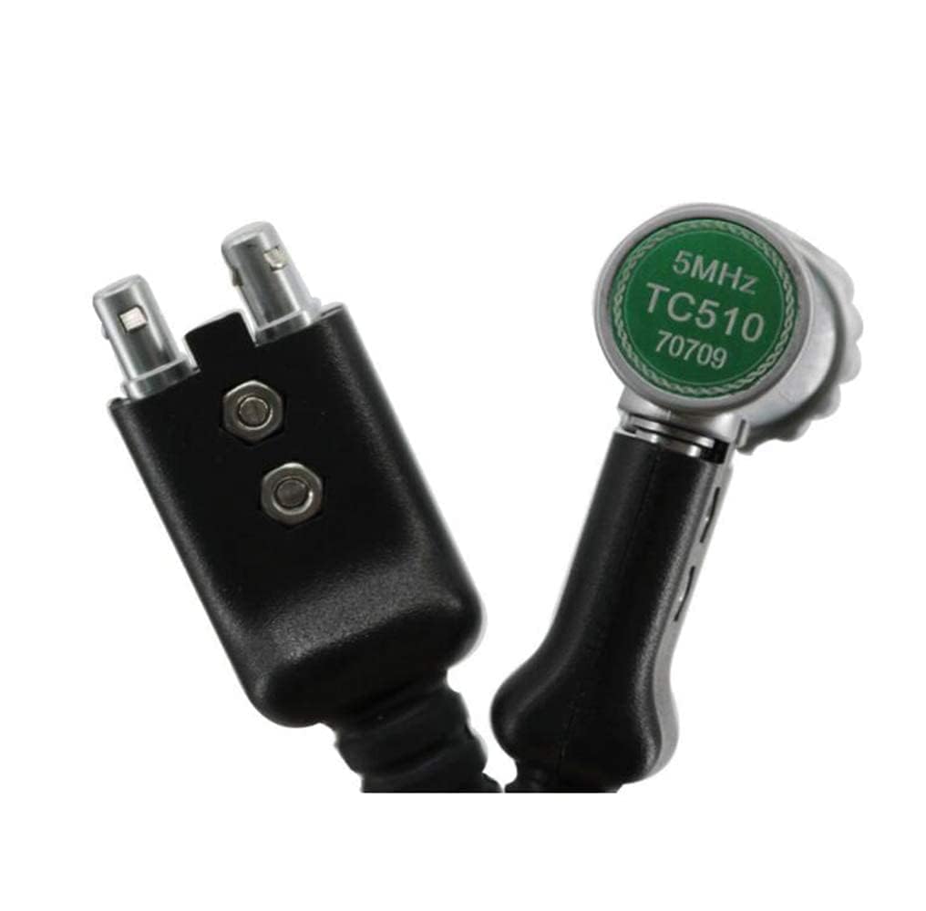 TC510 Probe Transducer for Ultrasonic Thickness Gauge Tester UM-4D UM-4DL UM-5D UM-5DL with Frequency 5MHz Crystal Diameter 10mm Measurement Range 0.8-275mm