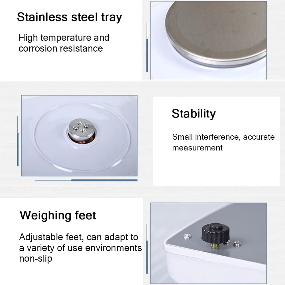 Analytical Balance 0.01G Electronic Balance Scale Electronic Scale Automatic Calibration LED Display High-Precision Density Balance,300g/0.01g