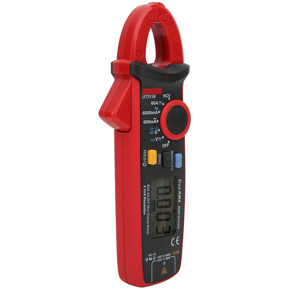 UT211B Mini Clamp Meter, ABS Portable Mini Precise Clamp Meter, Digital Clamp Meter, Clamp Multimeter for Current Measurements
