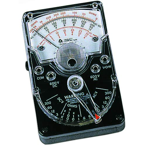 Triplett 3067 Hand-Sized Analog Multimeter for Telco