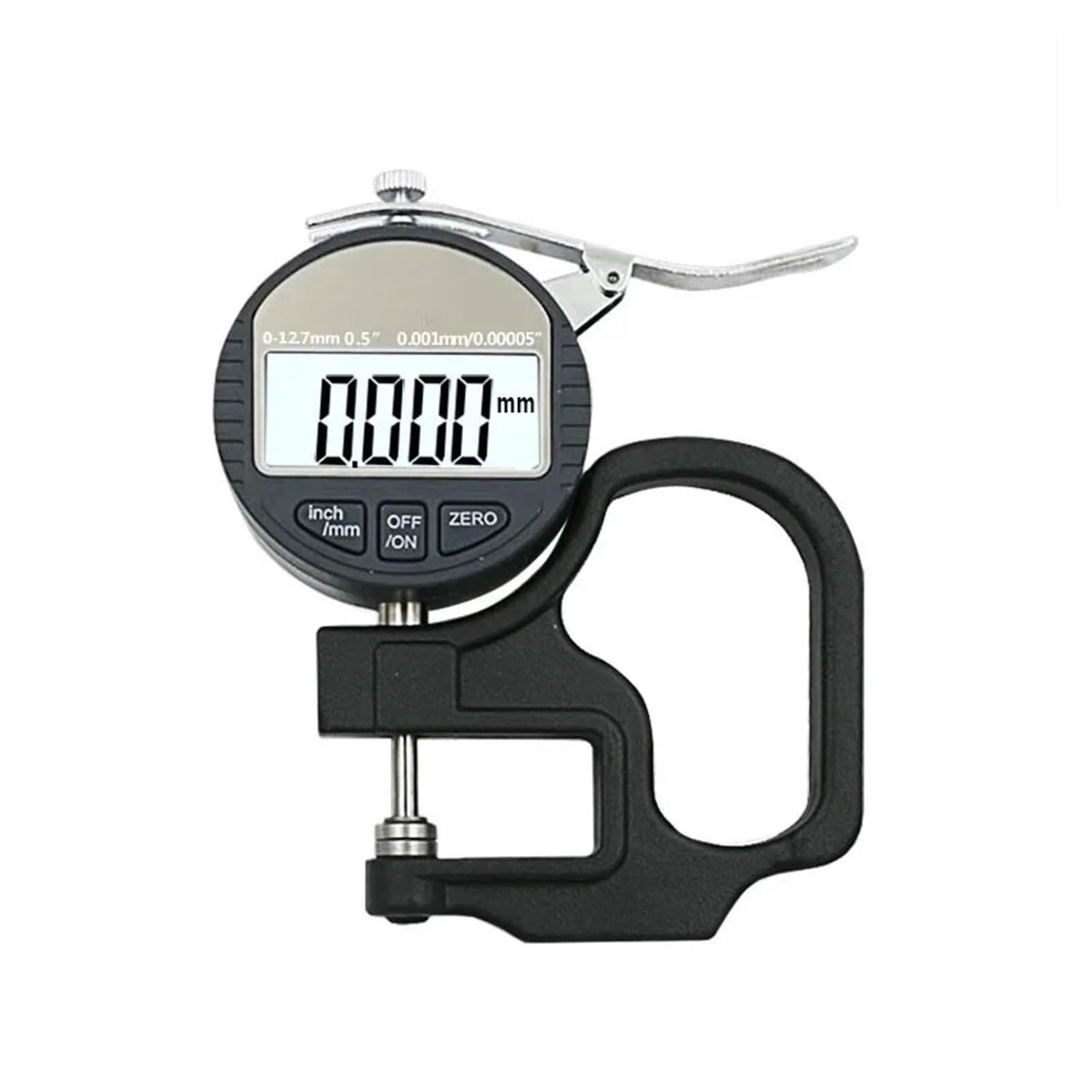 0.001mm Digital Thickness Gauge - Electronic Micrometer Tester with RS232 Data Output | 12.7mm Measurement Range Micrometro